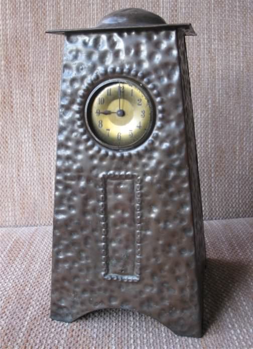 Arts & Crafts copper clock
