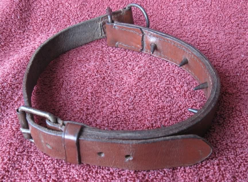Vintage dog correction training collar