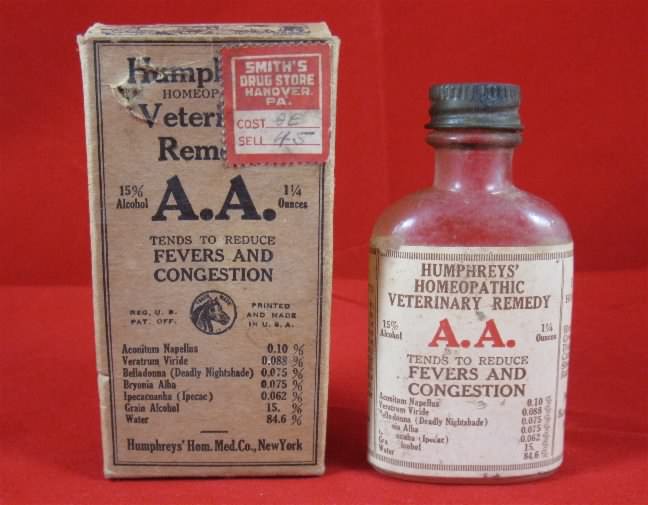 Humphreys veterinary remedy