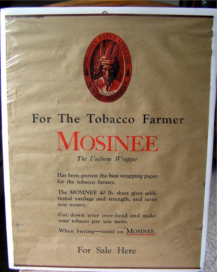 Mosinee Tobacco Paper poster