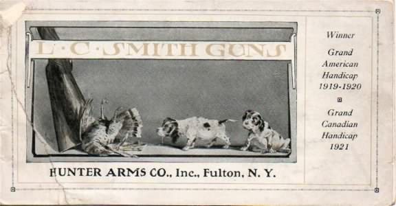 L C Smith 1923 gun catalog