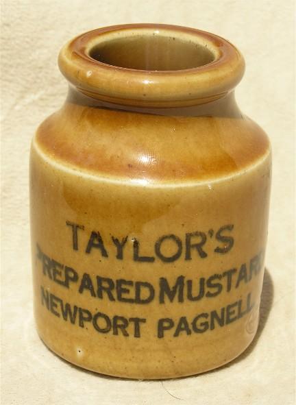 taylors stoneware mustard pot