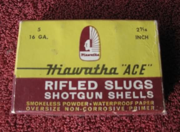 Gambles hiawatha 16 gauge rifled slugs