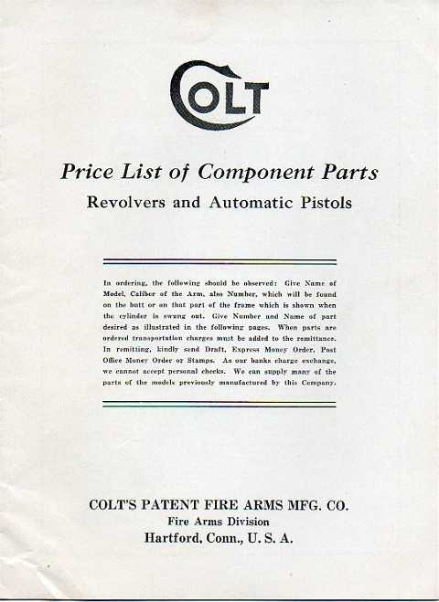 Colt Price List