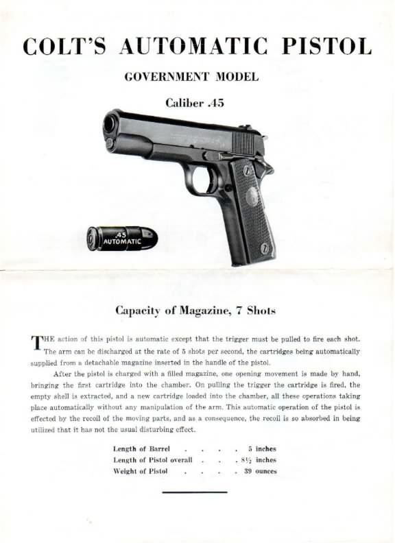 colt government model 45 instructions