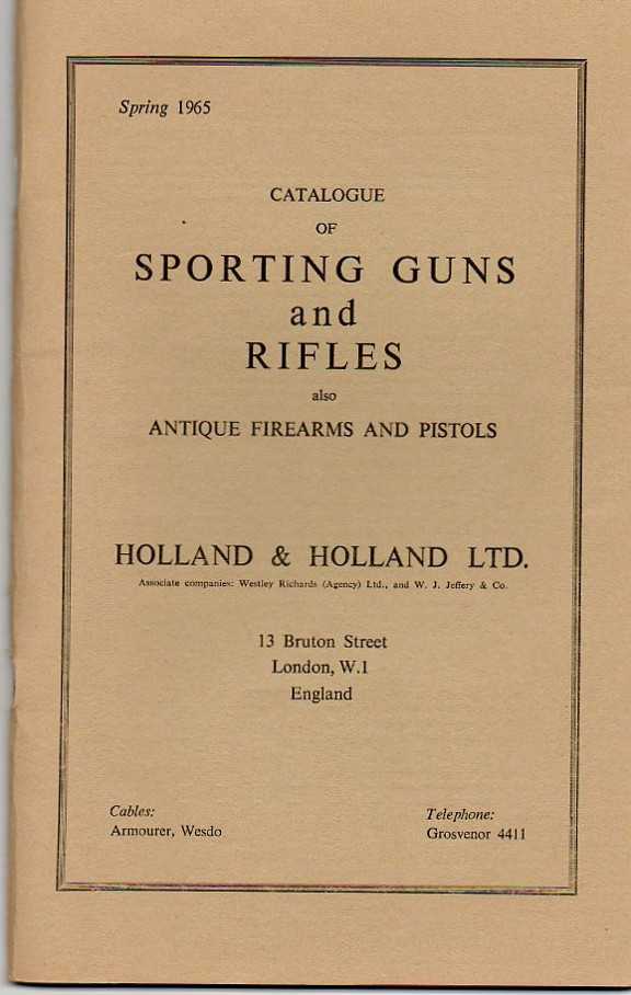 Holland & Holland 1965 gun catalog