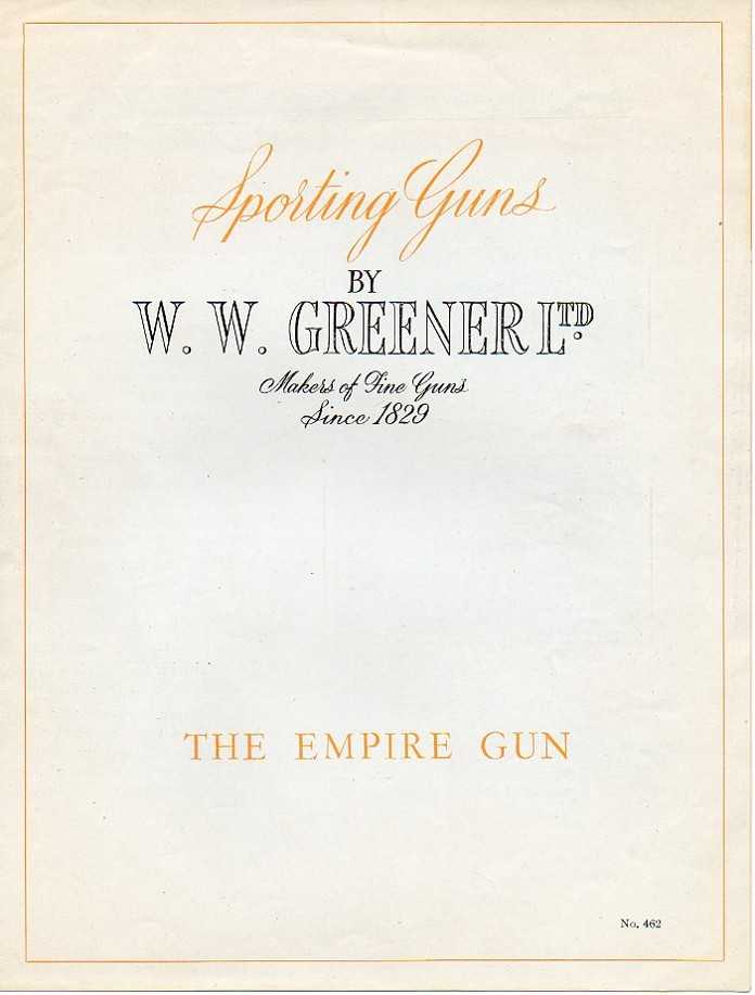 Greener brochure Empire Gun