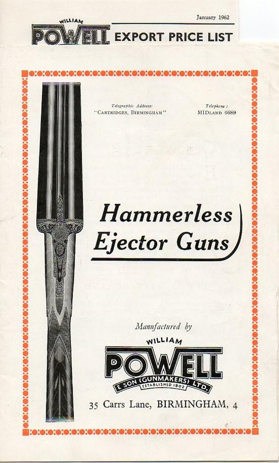 William POwell 1950's gun catalog