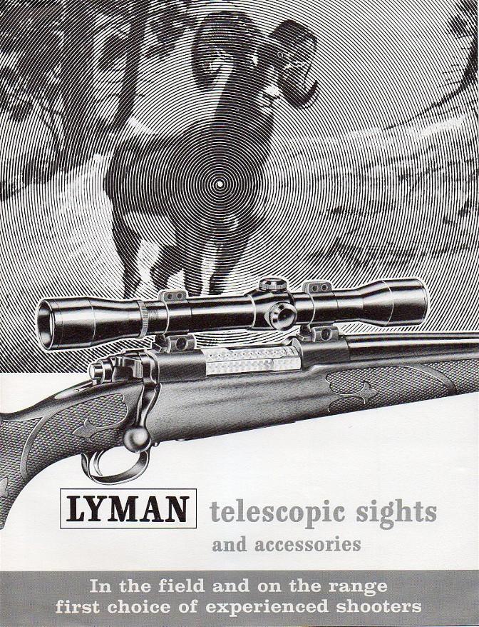 Lyman telescopic sights 1962 catalog