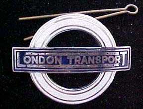 London Transport employee badge