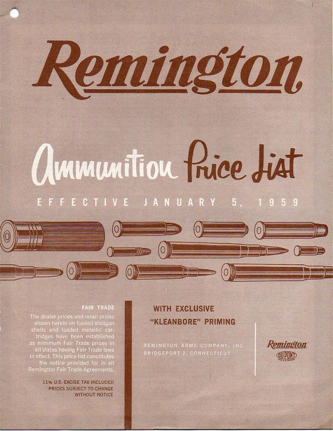 Remington ammunition 1959
