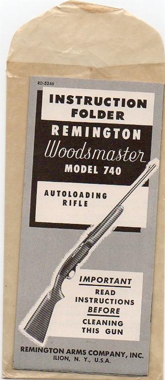 Remington model 740 instructions