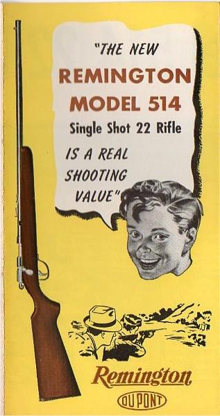 Remington model 514 brochure